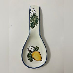 Like new! Lemon ceramic spoon rest